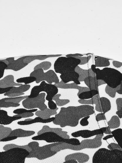 Louis Vicaci Fur Zipper Mock Neck Jacket For Men-Camouflage-BR867