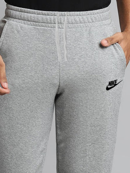 NK Terry Fleece Jogger Sweatpant For Men-Light Grey-BR14590
