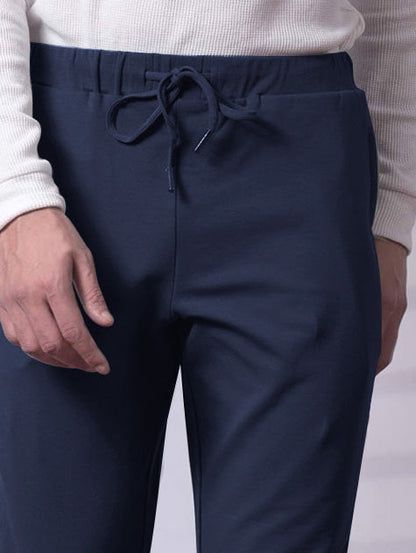 NXT Fleece Jogger Sweatpant For Men-Navy Blue-BR14552