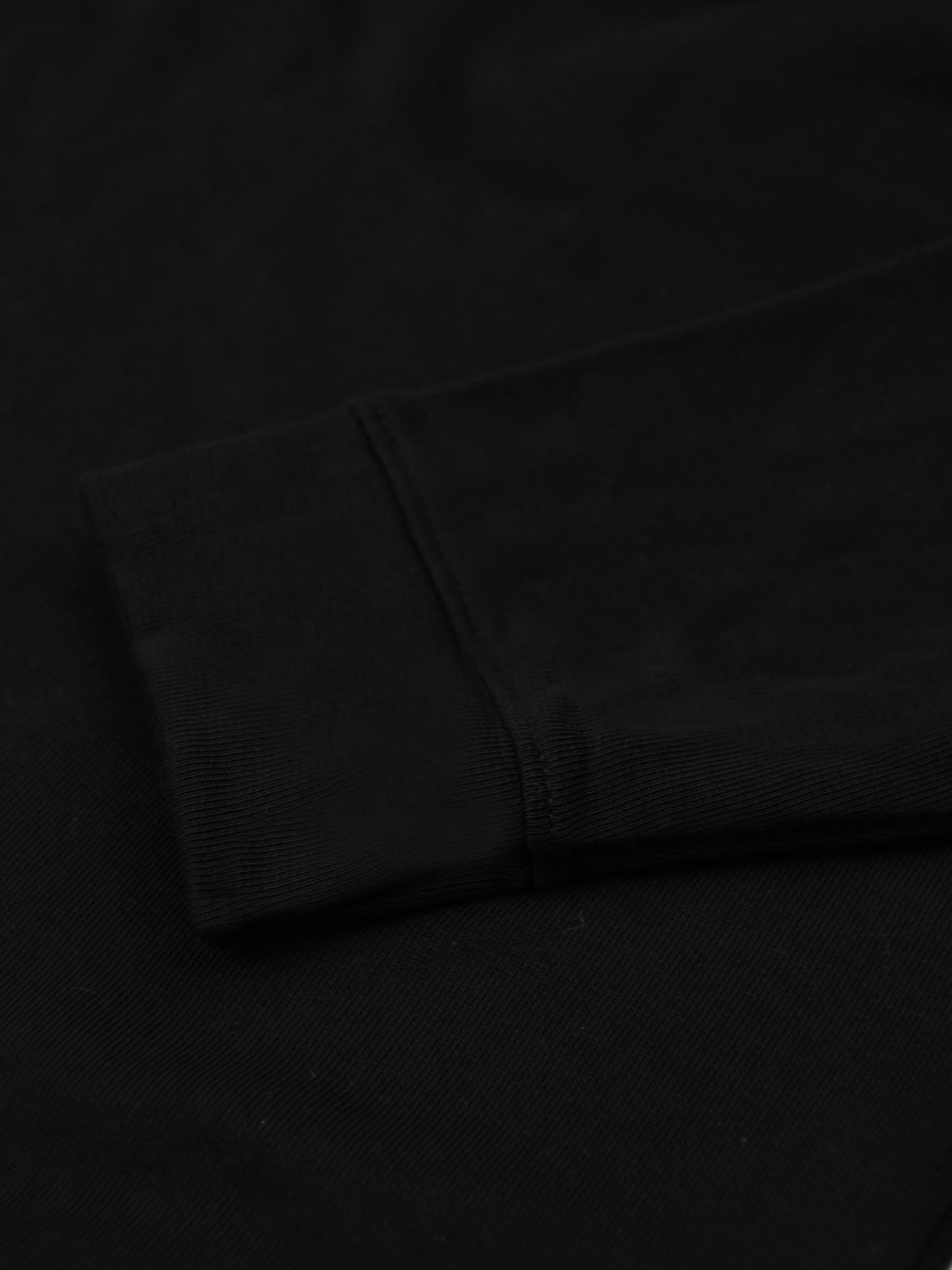 P&B Crew Neck Terry Fleece Sweatshirt For Men-Black-RT2132