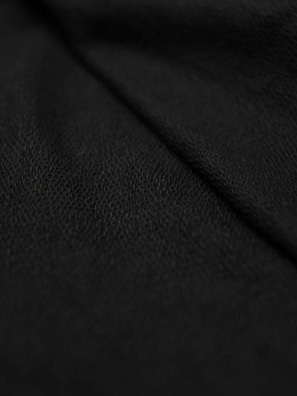 P&B Crew Neck Terry Fleece Sweatshirt For Men-Black-RT2132